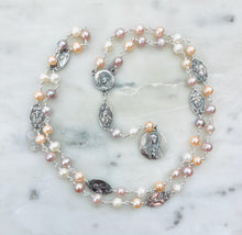Load image into Gallery viewer, Seven Sorrows Chaplet - Servite - Freshwater Pearls and Sterling Silver CeCeAgnes