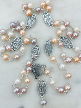 Load image into Gallery viewer, Seven Sorrows Chaplet - Servite - Freshwater Pearls and Sterling Silver CeCeAgnes