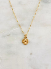 Load image into Gallery viewer, 14k Gold Tiny Saint Therese of Lisieux Necklace: Solid Gold Catholic Medal