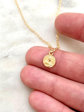 Load image into Gallery viewer, 14k Gold Tiny Saint Therese of Lisieux Necklace: Solid Gold Catholic Medal