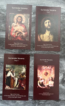 Load image into Gallery viewer, Surrender Novena Prayer Cards in Leather Case