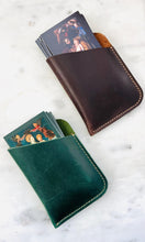 Load image into Gallery viewer, Holy Cards in Leather Case - Our Lady of this House and Saint Joseph Prayer