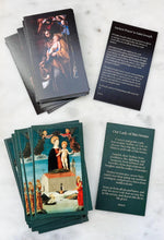 Load image into Gallery viewer, Holy Cards in Leather Case - Our Lady of this House and Saint Joseph Prayer
