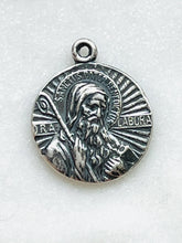 Load image into Gallery viewer, Saint Hubert and Saint Benedict Medal - Sterling Silver Reproduction
