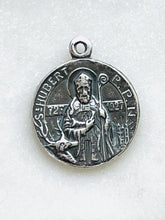 Load image into Gallery viewer, Saint Hubert and Saint Benedict Medal - Sterling Silver Reproduction