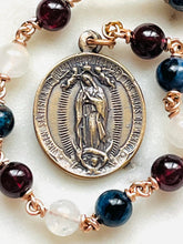 Load image into Gallery viewer, God Bless America Pocket Rosary - Red, White and Blue - Bronze - One Decade Commemorative Tenner