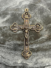 Load image into Gallery viewer, Large Evangelist Crucifix - Bronze or Sterling Silver - Rosary Parts