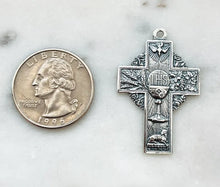 Load image into Gallery viewer, First Communion and New Catholic Cross - Sterling Silver - Rosary Parts
