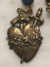 Load image into Gallery viewer, Immaculate Heart Medal - 1119 - Bronze or Sterling Silver CeCeAgnes Rosary Parts
