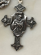 Load image into Gallery viewer, Christmas Chaplet - Saint Francis and First Nativity - Sterling and Sterling Silver - Aquamarine - Beautiful!! CeCeAgnes
