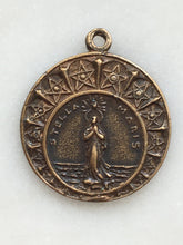Load image into Gallery viewer, Stella Maris Medal: 1280  Bronze Mary Pendant
