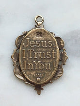 Load image into Gallery viewer, Medal - Divine Mercy - Bronze or Sterling Silver - Antique Reproduction 1302 CeCeAgnes Rosary Parts
