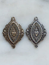 Load image into Gallery viewer, Medal - Sacred Heart - Bronze  - Antique Reproduction 1337 CeCeAgnes Rosary Parts

