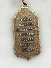 Load image into Gallery viewer, Medal - Saint Christopher - Bronze or Sterling Silver - Antique Reproduction 246 CeCeAgnes Rosary Parts
