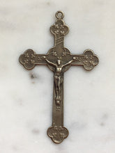 Load image into Gallery viewer, Many Clovers Crucifix -  Bronze - Antique French Reproduction 1215 CeCeAgnes Rosary Parts
