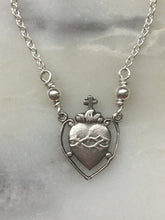 Load image into Gallery viewer, Sacred Heart Necklace - Sterling Silver
