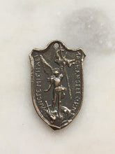 Load image into Gallery viewer, Medal - Saint Michael - Bronze  - Antique Reproduction 1431 CeCeAgnes Rosary Parts
