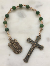 Load image into Gallery viewer, Saint Jude Chaplet - Jade - Bronze CeCeAgnes
