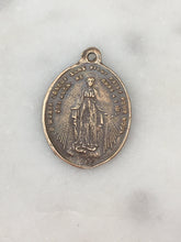 Load image into Gallery viewer, Medal - Saint Michael - Bronze  - Antique Reproduction 491 CeCeAgnes Rosary Parts
