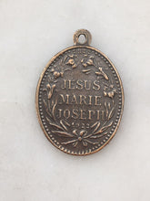 Load image into Gallery viewer, Jesus, Mary, and Joseph Medal - 1565 Bronze Antique Reproduction
