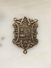 Load image into Gallery viewer, Rosary Center - Eucharist - Bronze or Sterling Silver - Antique Reproduction 646 CeCeAgnes Rosary Parts
