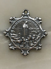 Load image into Gallery viewer, Our Lady of Fatima Sterling Silver Medal CeCeAgnes Rosary Parts
