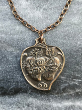 Load image into Gallery viewer, Sacred and Immaculate Hearts Solid Bronze Necklace
