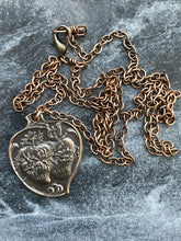 Load image into Gallery viewer, Sacred and Immaculate Hearts Solid Bronze Necklace
