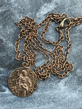 Load image into Gallery viewer, Guardian Angel Solid Bronze Necklace
