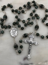 Load image into Gallery viewer, Beautiful Seraphinite Rosary - Sterling SilveR - Pardon Crucifix - Wire-wrapped - Heirloom
