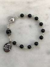 Load image into Gallery viewer, Tourmaline Rosary Bracelet - All Sterling - Wire-wrapped CeCeAgnes

