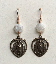 Load image into Gallery viewer, Our Lady of Guadalupe Bronze Earrings
