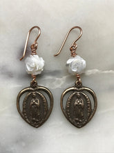 Load image into Gallery viewer, Our Lady of Guadalupe Bronze Earrings
