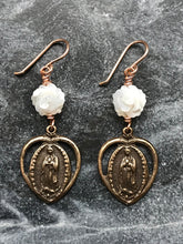 Load image into Gallery viewer, Our Lady of Guadalupe Bronze Earrings
