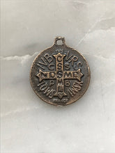 Load image into Gallery viewer, Medal - Saint Benedict - Bronze or Sterling Silver - Antique Reproduction 1308 CeCeAgnes Rosary Parts
