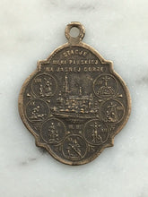 Load image into Gallery viewer, Stations of the Cross Medal -  Bronze - Antique Reproduction 1449 CeCeAgnes Rosary Parts
