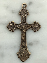 Load image into Gallery viewer, Crucifix Pendant - Bronze  - Antique Reproduction 1054 CeCeAgnes Rosary Parts
