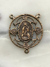 Load image into Gallery viewer, OL of Guadalupe Center - Bronze or Sterling Silver - 1104 CeCeAgnes Rosary Parts
