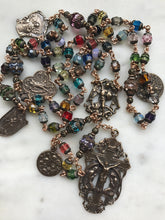 Load image into Gallery viewer, Holy Angels Crystal Bronze Rosary - Stained Glass Window Rosary CeCeAgnes
