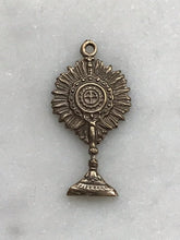 Load image into Gallery viewer, Monstrance Medal: 748 Bronze Adoration Charm - Antique Reproduction
