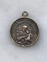 Load image into Gallery viewer, Medal - Saint Joseph - Bronze  - Antique Reproduction 1373 CeCeAgnes Rosary Parts
