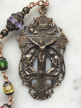 Load image into Gallery viewer, Holy Angels Crystal Bronze Rosary - Stained Glass Window Rosary CeCeAgnes
