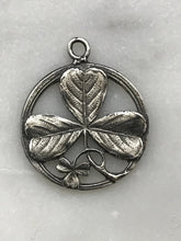 Load image into Gallery viewer, Medal - Shamrock - Patrick - Trinity - Bronze  - Antique Reproduction 1386 CeCeAgnes Rosary Parts
