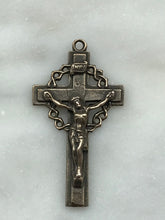 Load image into Gallery viewer, Crown of Thorns Crucifix -  Bronze - 379 CeCeAgnes Rosary Parts
