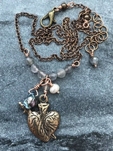 Load image into Gallery viewer, Immaculate Heart Necklace - Solid  Bronze
