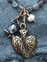 Load image into Gallery viewer, Immaculate Heart Necklace - Solid  Bronze
