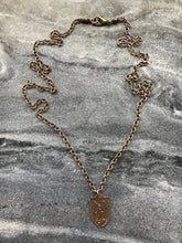 Load image into Gallery viewer, Saint Michael Solid Bronze Necklace
