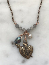 Load image into Gallery viewer, Immaculate Heart Necklace - Solid  Bronze
