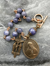 Load image into Gallery viewer, Tanzanite Bronze Rosary Bracelet
