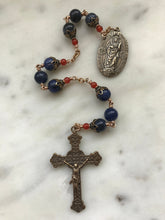 Load image into Gallery viewer, Saint Cecilia Chaplet - Sodalite  - Bronze CeCeAgnes
